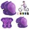 Kinder Schutzausrüstung Set Knieschützer,Kinder Knieschützer, Protektoren Kinder,mit Handgelenkschützern und Ellenbogenschoner,6 in 1 für ,Skateboard,Inlineskates,Hoverboard,Fahrrad(Lila)