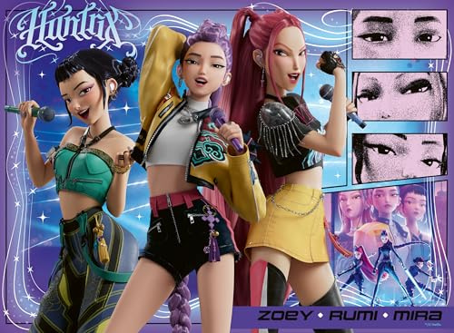 Ravensburger Kinderpuzzle - 12002222 - KPop Demon Hunters - Happy Fans, Happy Honmoon! - 100 Teile XXL Puzzle für Kinder ab 6 Jahren
