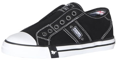 MUSTANG Damen Sneaker Schuhe Slipper ohne Schnürsenkel Low-Top Slip-On Turnschuhe