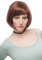 WIG ME UP - 703-33A/130 Bob Perücke rotbraun rot kupfer kurze glatte Haare mit Pony-Frisur
