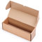 TELECAJAS | 38x12x12 cm - Caja Automontable Robusta con Tapa | Anbónima Cartón Kraft Marrón - Ideal Envío Una Botella | Pack de 25 cajas