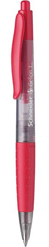 Schneider 3 Stück Kugelschreiber Gel Gelschreiber Gelion 1 rot 04 mm