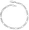 Figaro Armband 925 Sterling Silber rhodiniert 3,5mm breit Länge wählbar 16 16,5 17 17,5 18 18,5 19 19,5 20 20,5 21 21,5 22 cm Figarokette Silberkette Armkette Armkettchen anlaufgeschützt (18)