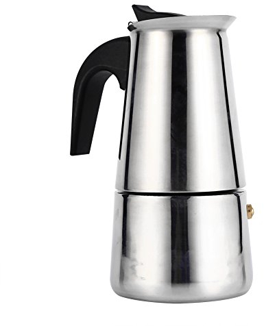 HERCHR Cafetière Italienne Induction, Cafetière Moka en INOX, 4 Tasses