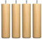 Someo 4 Pieds cylindriques Bois Naturel 25 cm
