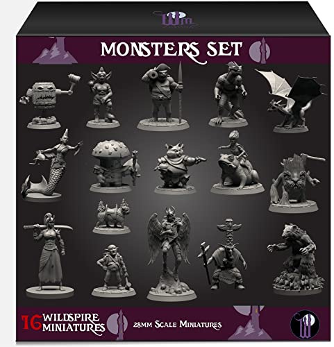 Wildspire Monsters Pack für DND Miniatures Booster 16 Minis