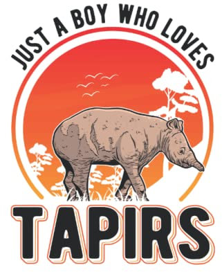 Tapir Tagesplaner: Just a Boy who loves Tapirs / Kalender 2023 & 2024 / Wochenplaner Tagesplaner Planer / Planungsbuch To-Do-Liste / 6x9 Zoll / 100 ausfüllbare Seiten