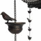 PW TOOLS Regenketten für Dachrinnen | Windspiel Dekorative Regenwasserkette Dachrinnen Kette | Vogel Design Regenkette Dachrinnendekoration | Regenkette Gartenornament Für Regenfänger Im Freien