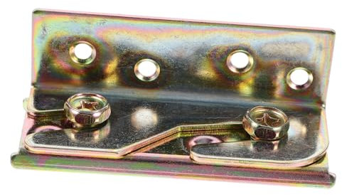 Holibanna 8 Stk Betthalterungen Für Bettrahmen Befestigungsklammern Für Bettgitter Sofa-anschlüsse Strapazierfähige Rahmenhalterung Bettscharnierschienenhalterung Rostfrei Holz 4x Tor Metall