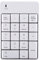 BONKZEBU Pavé Numérique USB sans Fil 2,4 GHz, 18 Touches, Mini Clavier Portable avec Récepteur USB pour Ordinateur Portable, Ordinateur de Bureau, Batterie Non Incluse, Plastique, (Blanc)