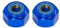 Für Tamiya DT03 DT-03 1/10 RC Auto 2 Stück Metall Vorne 12 Mm Rad Hex Hub Adapter Upgrade Teile Zubehör Fernbedienung Auto Reparatur Teile RC Zubehör(Blue)