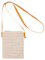 GEEHUA Strohtaschen Damen, Stroh Umhängetasche, Sommer Stroh Clutch, Strand Umhängetasche, Handtasche, Geldbörse, Wassertragetaschen für Frauen und Mädchen(Cremefarben)