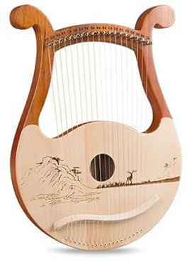 Lyre Harfe Holz Musikinstrument mit Stimmschlüssel - Perfekt für Musiker und Anfänger