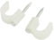 sourcing map 40 pcs 9 mm Durchmesser weiß Kunststoff Kreis Kabel-Nagel-Clips de