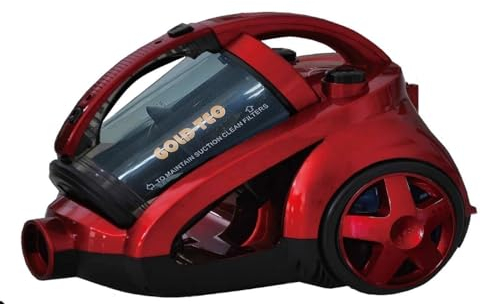 GOLD-TEC 2000W BAGLESS CYLINDER VACUUM CLEANER RED