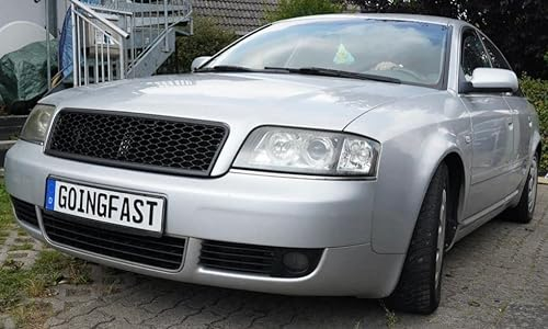 Waben- Gitter- Kühler- Sport- Front- Rippen- Grill ohne Emblem Schwarz Eintragungsfrei