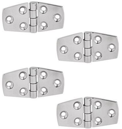 4 Pièces 6 Trous Charnière de, Porte, Fenêtre Bateau/Maison Charnière en Acier 316 Resistance à Corrosion