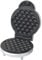 Trebs 99361 Bubble - Piastra per waffle con manico Cool-Touch, 800 Watt, rivestimento antiaderente, colore: argento