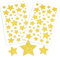 Weihnachten Aufkleber Sterne, 10pcs Sticker Stern Gold, 420x Glitzer Gold Sterne Aufkleber Selbstklebend für Scrapbooking, Adventskalender Weihnachtsdeko Geschenk Aufkleber