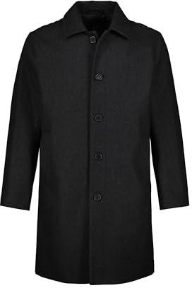 JP 1880 Cappotto idrorepellente in misto lana con colletto da camicia, disponibile fino alla tg. 8XL antracite 5XL 795116110-5XL