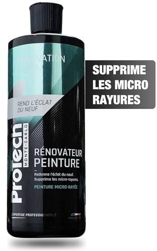 ProTechMC | Rénovateur de Peinture pour Voiture | Efface Rayure Voiture | Ravive la Peinture | Anti Rayure Voiture Compatible avec Toutes Peintures (Hors Mates) | sans Rinçage | Made in France | 500ML