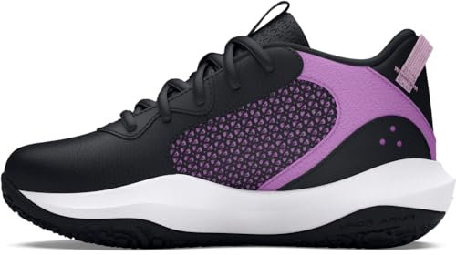 Under Armour Scarpa da basket Lockdown 6 per bambini, (006) Nero/Provence Viola/Viola Ace, 10.5 Toddler