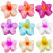 YushengTai Lot de 9 pinces à cheveux en acrylique avec fleurs - Pour femmes - Grande pince à cheveux pour cheveux épais - Forte tenue - Pour femmes et filles - Cadeaux