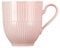 Seltmann Weiden Amina Rosé Becher mit Henkel, 360 ml, Kaffeebecher mit dezentem Relief-Muster, Spülmaschinen- und Mikrowellenfest, Porzellan, Rosa
