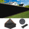 Brise-vue pour clôture de jardin, 1,5 x 15 m, filet coupe-vent avec attaches de câble pour plantes d'extérieur, cour, terrasse, mur d'intimité (noir)