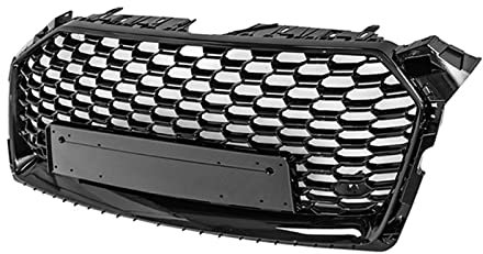 BEFZIMYL Auto Gloss Black Racing Grills Front Sport Hex Mesh Honeycomb Hood Grill Für A&UDI A5 S5 RS5 2017 2018 2019