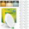Fondiiz 20er Set LED Spots 230V, 6W 700LM LED Einbaustrahler Warmweiß Neutralweiß Kaltweiß, IP44 Spots Deckenleuchte Flach Deckenspots für Badezimmer Küche, 75–85mm Lochmaß, Ultra Flach 25mm
