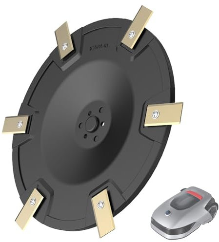 Moupaa Disco da taglio per tosaerba Dreame Roboticmower A1 Parti di ricambio per tosaerba robotico, 1 disco tagliaerba 6 lame di ricambio