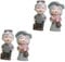 MAGICLULU 2sets 2pcs Resin Grandparents Figurines Lovely Grandpa Grandma Statues for Home Garden Wedding Decor Desktop Ornaments with Exquisite Detail and Sweet Atmosphere 2pcs*2