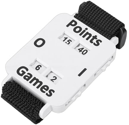 Yechiry Tennis-Ergebniszähler-Armband, groß, Leicht Ablesbares Sport-Ergebnis-Armband für Tischtennis, Badminton, Volleyball (White)