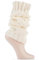 Elle Ladies 1 Pair Chunky Cable Knit Leg Warmers - Cream One Size