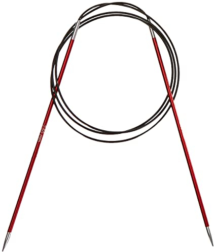 KnitPro International Rundstricknadel ZING 2,50 mm granat 100 cm, Rot