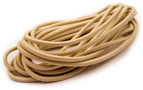 Schnoschi 5m Hellbraun elastische Gummikordel 3mm