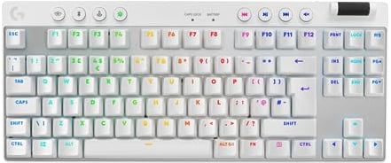 Logitech G PRO X TKL LIGHTSPEED tastiera gaming wireless - Bianco - UK - TACTILE