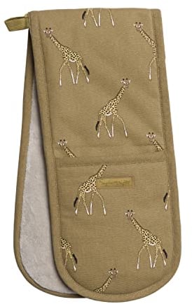 Sophie Allport - Giraffe Double Oven Gloves, Heat Resistant, Thermal Layer, Kitchen Accessories
