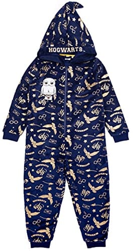 Harry Potter Onesie Girls Kinder Hogwarts Hedwig Alle in einem Pyjamas 7-8 Jahre