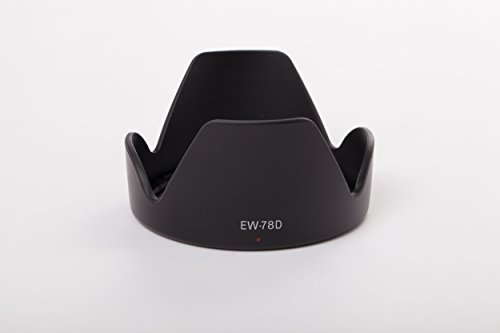 vhbw Pare-Soleil Remplacement pour Canon EW-78D pour Objectif 72mm - Cache, Noir, Plastique, Tulipe
