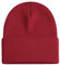 ANEWISH Unisex Warme Beanie Strickmütze,Wintermütze für Damen und Herren,Feinstrick Mütze,Doppelt Gestrickt Bunte Hüte - Rot