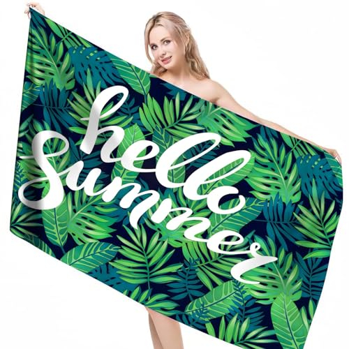 Nvseaty Strandtuch Mikrofaser Strandlaken Badetücher Strandtücher Beach Towel, Strandhandtuch Leicht Strandtuch XXL Groß Strand Handtuch Damen Herren Männer Kinder Sommer