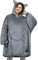 Catalonia Classy Übergroße Graue Katze Sherpa Hoodie Decke, Flauschige Warme Kuscheldecke mit Ärmeln und Kapuze, Tragbare Decke zum Anziehen als Geschenkidee für Damen Herren Kinder