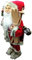 Acan Tradineur - Figura de Papa Noel con Esquís - Fabricado en Poliéster y Plástico - Decoración para Temporada navideña - 45 x 23 x 14 cm
