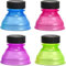 4Pcs Multicolor Reusable Plastic Caps Cover Beer Water Dispenser Lid Saver Top Fashion Accessories Soda Can Protector Bottle Lids Preserving