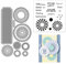 JDCMEI Stempel und Stanzen Set, Stanzschablonen Set, Stanzformen Stempel, Silicone Stamp Spring, Stanzschablonen für DIY Geburtstage Scrapbooking Kunst Handwerk Supplies Stamping