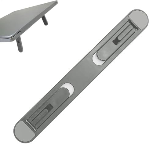 Laptop Stand - Adjustable Laptop Riser | Fold Able Computer Desk Mount With A Robust Load-bearing Capacity | Invisible Desk Monitor Stand For Table, Home, School Supplies