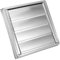 Tofficu 1 Juego Capucha de ventilación de acero inoxidable muro Cubrir deflector Flujo de aire salidas de aire persiana cubierta de rejilla placa de ventilación de acero inoxidable Plata