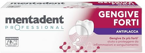 Mentadent Professional Dentifricio Gengive Forti Antiplacca, 75ml, 1 pezzo